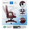 Traditional Executive Swivel Chair in Oxblood Vinyl