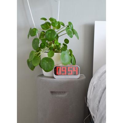 Unek Goods NeXtime Loud Alarm Table Top Alarm Clock, 12 and 24 Hour Mode, LED, ABS, Red, USB Connection