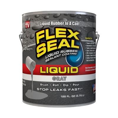 Flex Seal Gray Liquid Rubber Sealant Coating 1 gal. - 6.5 x 6.75 x 7.75