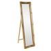 Allan Andrews Gold Full Length Wood Framed Queen Ann Standing Mirror - Antique Gold