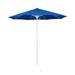 California Umbrella 7.5' Rd.. Aluminum Frame, Fiberglass Rib Patio Umbrella, Push Open, White Finish, Sunbrella Fabric