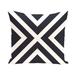 X' Stripes 20-inch Square Decorative Pillow