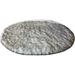 Silver Orchid Nansen Faux Sheepskin Oval Shape Shag Area Rug