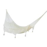 NOVICA Handmade Cotton Caribbean Sands Double Hammock (Mexico)