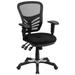 Mid-Back Blue Mesh Multifunction Ergonomic Office Chair with Adjustable Arms