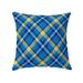 NOAH BLUE AND YELLOW AND WHITE Decorative Pillow By Kavka Designs