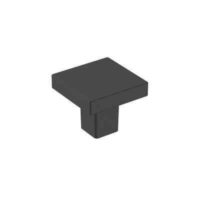 Monument 1-3/16 in (30 mm) Length Matte Black Cabinet Knob - 1.1875