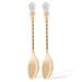 Matashi 24K Gold Plated Crystal Topped Dessert Spoon Gift for Christmas Housewarming Present Decorative Servware