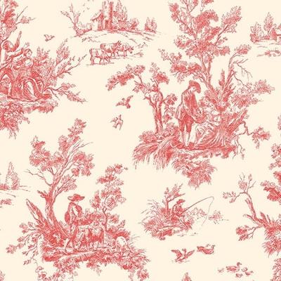 Toile Westport 32.7-foot x 20.5-inch-inch Irish Countryside Toile Wallpaper
