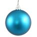 60ct Matte Turquoise Blue Shatterproof Christmas Ball Ornaments 2.5" (60mm)