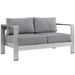 Beach Outdoor Patio Aluminum Loveseat