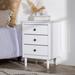 Middlebrook Bullrushes Solid Wood 3-Drawer Nightstand