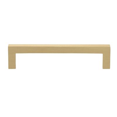 Gliderite 5-inch Satin Gold Solid Square Bar Pull Handle (Pack of 10)