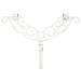 Adjustable Wreath Hanger for Door - Antler (White) - White