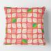 Designart 'Abstract Retro Geometric Pattern VIII' Mid-Century Modern Throw Pillow