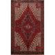 Vintage Red Traditional Geometric Heriz Persian Area Rug Wool Handmade - 8'0" x 10'10"