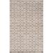 ECARPETGALLERY Hand-knotted Eternity Cream, Dark Grey Wool Rug - 5'0 x 8'0