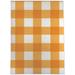 BARRETT BUFFALO CHECK ORANGE Area Rug by Kavka Designs