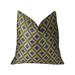 Plutus Verdana Diamond Lavender White and Yellow Handmade Decorative Throw Pillow