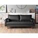 US Pride Faux Leather Mid-century Modern Sofa