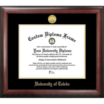 University of Toledo 10w x 8h Gold Embossed Diploma Frame