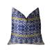 Plutus Splendid Aztec Blue and White Handmade Decorative Throw Pillow