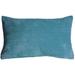 Wide Wale Corduroy 12x20 Throw Pillow with Polyfill Insert, Marine Blue