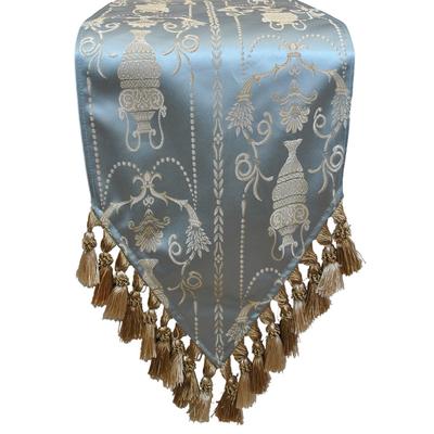 Sherry Kline Vase Blue Luxury Table Runner