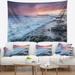 Designart 'Sunset on Cape Trafalgar Beach' Seascape Wall Tapestry