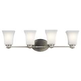 Kichler Lighting Clare Collection 4-light Brushed Nickel Bath/Vanity Light