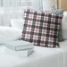 Atlanta Football Luxury Plaid Accent Pillow-Cotton Twill