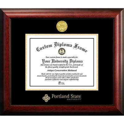 Portland State University 10w x 8h Gold Embossed Diploma Frame