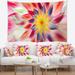 Designart 'Pink Dancing Flower Petals' Floral Wall Tapestry