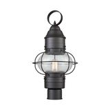 Elk Home Onion Oil Rubbed Bronze With Seedy Glass 1 Light Post Light