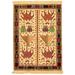 Hand-knotted Izmir Ivory Wool Rug