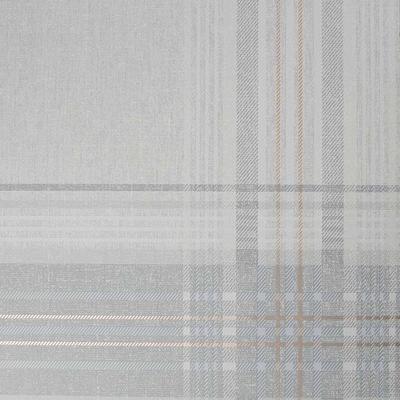 Rhea Plaid Grey Wallpaper