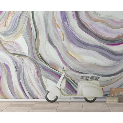 GK Wall Design Watercolor Abstract Line Minimalist Removable Wallpaper