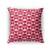 MOD SQUAD RED PINK Accent Pillow By Kavka Designs