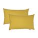 Austin Horn Classics Sunbrella® Spectrum Daffodil Boudoir Outdoor Pillow 2-pack - 13" x 20"