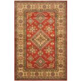 Handmade One-of-a-Kind Tribal Kazak Wool Rug (Afghanistan) - 5' x 7'9