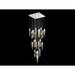 Avenue Lighting the original Aspen Collection chrome steel and crystal 25 light pendant fixture. - 28