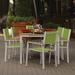 Oxford Garden Travira 7 Piece Natural Tekwood Dining Set