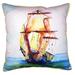 Tall Ship Large Pillow 18x18