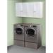 White Shaker 60 inch X 30 inch Laundry Room Cabinet Set