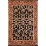 Boho Chic Ziegler Ethan Blue Red Hand-knotted Wool Rug - 9'0" x 12'0"