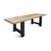 CASTLE Line LA Solid Wood Dining Table - Natural Oak/Industrial Black