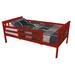 Pine Twin Mission Bed with Safety Rails