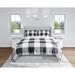 HOLIDAY BLACK AND WHITE PLAID Duvet Cover By Kavka Designs