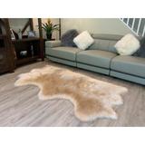 Ovella Home Premium Luxurious Faux Sheepskin 3-Pelt Plush Shag Area Rug - 3' x 5'6' - 3' x 6'