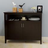 Console Table Storage Sideboard And Buffet Server Cabinet-Brown Color